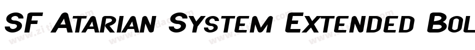 SF Atarian System Extended Bold字体转换